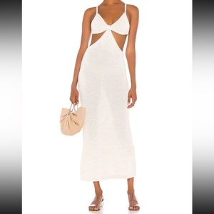 Cult Gaia Serita knit dress in off white